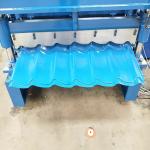 Hydraulic Cutting Glazed Tile Roll Forming Machine With 14 Roller Station