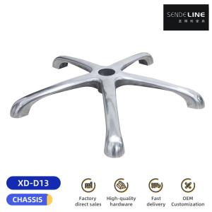 Quality Five Star Office Chair Metal Base Aluminum Alloy Revolving Chair Wheel Base wholesale