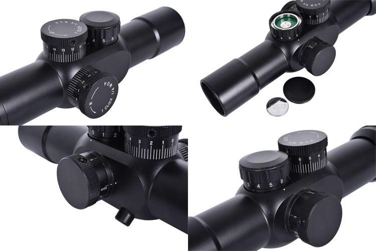 Magnification 2-12x Hunting Optical 35mm One-Piece Tube SF FFP Red and Green Scope