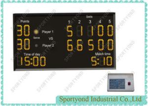 Quality Yellow LED Electronic Tennis Scoreboard Ultra Bright With CE RoHS FCC wholesale