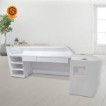 High Grade White Solid Surface Salon Hotel Reception Desks