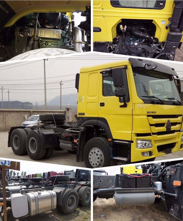 EURO 2 4x2 Tractor Truck Sinotruk Howo7 For Tow 420hp HW76 Cabin With Air Conditioner