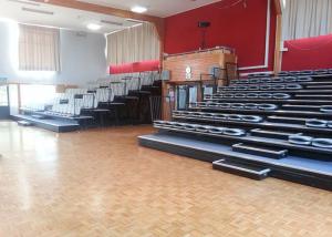 Quality Indoor Dojos Telescopic Tribunes / Scuff Resistant Retractable Seating System wholesale