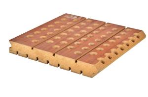 Quality Decorative Wall Micro Perforated Acoustic Wooden Board with Square Edge DSC 9994 wholesale