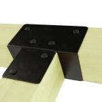 2mm Thickness T Shaped 3 Way 4 Way Pergola Bracket Kits for Woodworking Building
