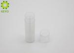Transparent PP Plastic Empty Lipstick Tube Container Top Filled 20g