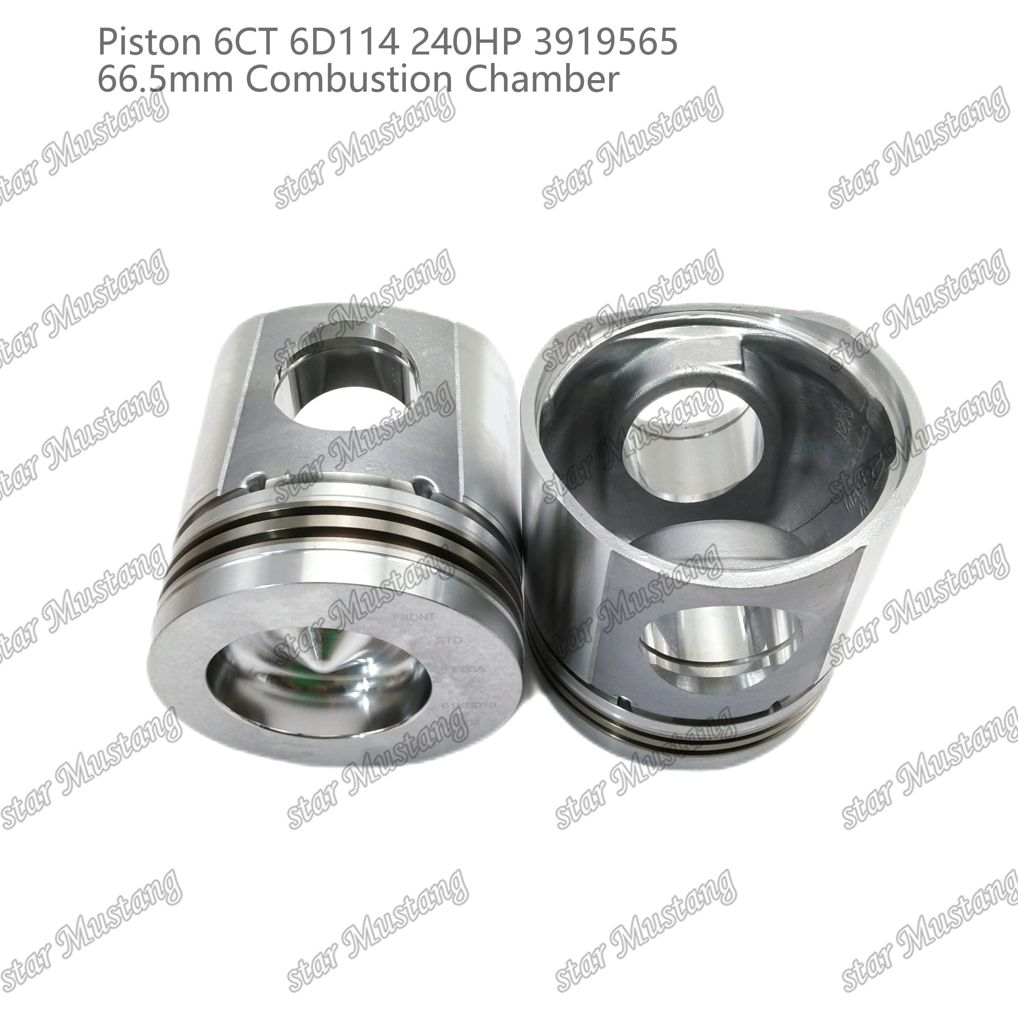 Piston 6CT 6D114 240HP 3919565 66.5mm Combustion Chamber For Cummins Diesel Engine Repair Parts