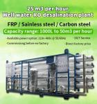 PLC Brackish Water Water Filtration System For Well Water RO system Desalination