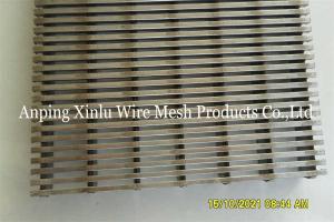 Quality SS321 SS430 Waste Water Screens Wedge V Wire Screens 3 - 12mm Thickness wholesale