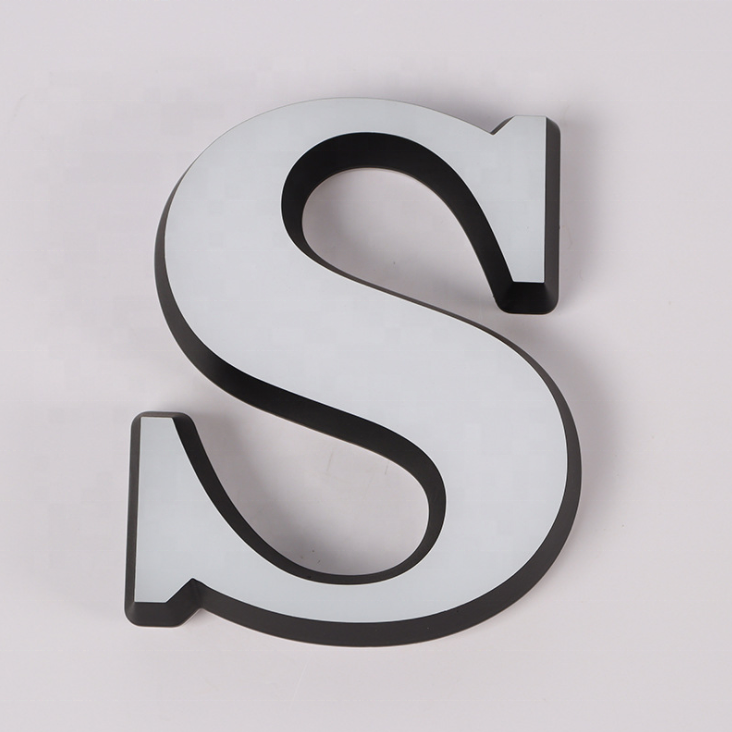 3D Acrylic double-sided luminous led letter indoor and outdoor shops and cafes