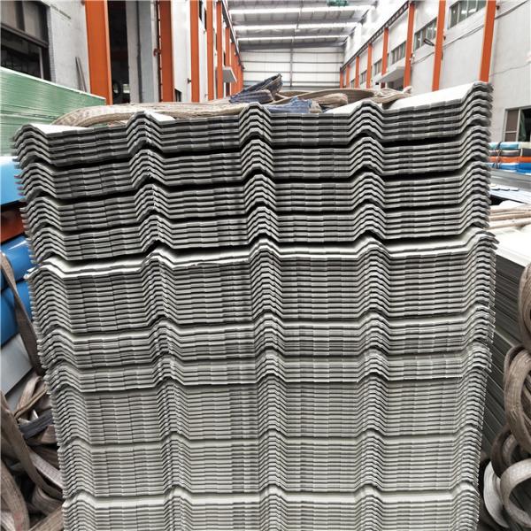27tons 0.376mm grey steel color roof sheets with pacakge deliveried by a 20ft