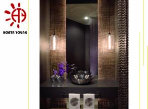 Quality HTY - TC 300 300*300 Hot Sale Glass Mosaic Tile for Home Hotel Building Decoration wholesale