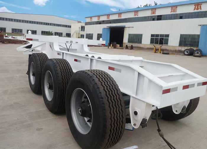 Double Container Transport Interlink Flatbed Trailer Sale in Mongolia