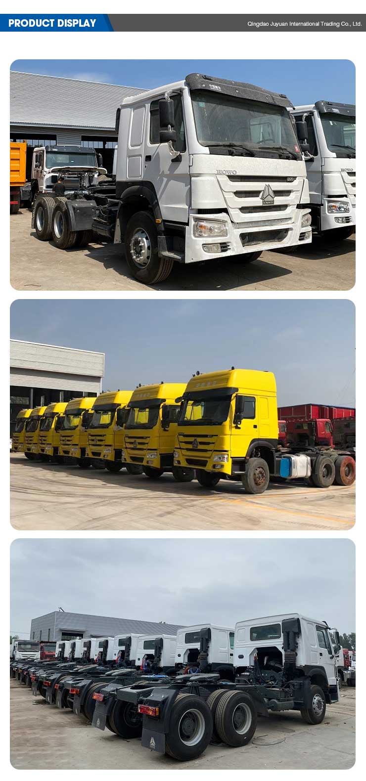 Logistics Transportation Sinotruk Howo 6x4 Cng Tractor Truck with and Rich Experience