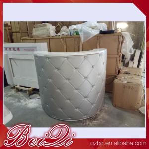 Quality Reception Desk Beauty Salon Counter Reception Vintage Front Desk Reception Counter Leather wholesale