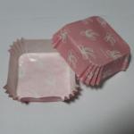 Square PET film Paper Cake Cup