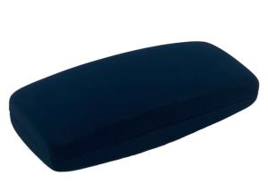 Quality Dark Blue Embossing Hard Clamshell Sunglasses Case wholesale
