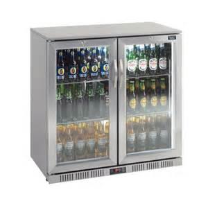 Quality 330L outdoor Stainless Steel Back Bar Cooler 2 swing glass doors (Sliding doors available too) wholesale