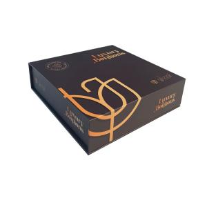 Quality Rigid Cardboard Chocolate Bonbon Packaging Magnetic Closure With Plastic Insert wholesale