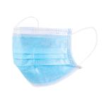 Daily Use 3 Ply Non Woven Face Mask / Disposable Blue Earloop Face Mask