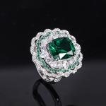 925 Sterling Silver Simulated Gemstone Jewelry Created Emerald Ruby Sapphire