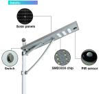 Integrated Solar Powered Street Light Outdoor Solar Parking Lot Light Warm White