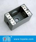 Weatherproof Electrical Boxes 3 Holes / 5 Holes Single Gang Outlet Boxes Die