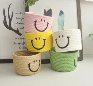 Quality Decorative Custom Woven Cotton Rope Laundry Toys Candy Storage Fabric Container Wholesale Spa Gift Baskets Organizer wholesale