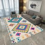 North European Simple Geometric Living Room Floor Carpets Machine Washable