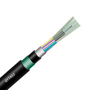 Quality GYTA53 Armored Outdoor Fiber Optic Cable 12 24 36 48 72 192 144 Core Single Mode wholesale