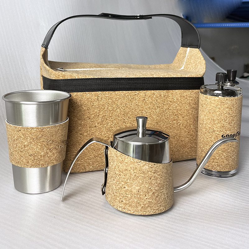 Stainless Steel Manual Coffee Grinder Set for Home Camping Morden Luxury Design Style
