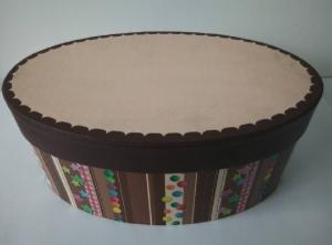 Quality Gift box, oval, glossy lamination wholesale