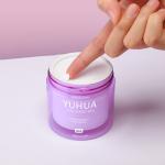 Purple Plastic Packaging Jars With Flip Top Cap Double Wall 100g 120g 150g 180g