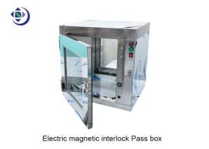 Quality Electric Magnetic Interlock SUS304 Transfer Hatch For Cleanroom wholesale