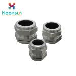 IP68 Cable Connector Stainless Steel Cable Gland , CE Metal Cable Gland