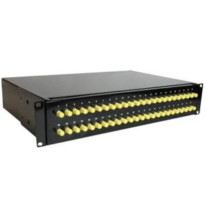 Quality 19&quot; 2U Fiber Patch Panel Rack Mount Fixed Type 48 Core FC Adapter wholesale