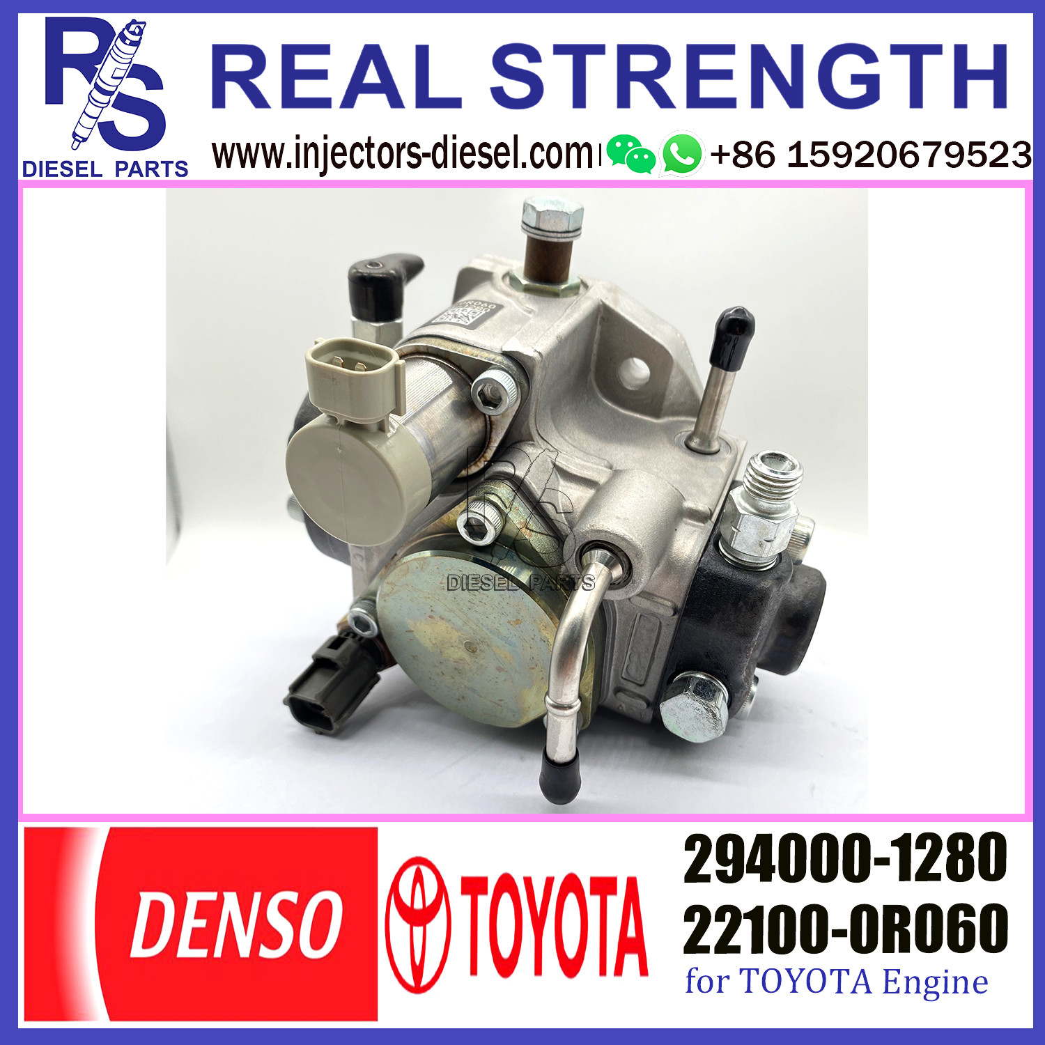 Denso Lexus engine diesel Fuel Pump 294000-1280 22100-0R060 for TOYOTA engine 294000-1280 22100-0R060