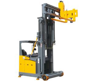 Quality 1500kg 3300lbs 1.5Ton Electric Lift Stacker Reach Truck Adjustable Steering Wheel wholesale