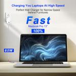 20V 3.25A PD 65W GaN Charger USB C QC3.0 Fast Charger For Laptop Phone