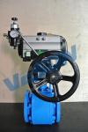 PN10 Ceramic Ball Valves DN25 Pneumatic Air Control Valve