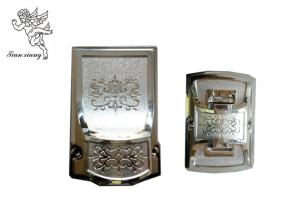 Quality Silver PP Virgin Plastic Coffin Decoration Casket Corner with Iron tubes wholesale