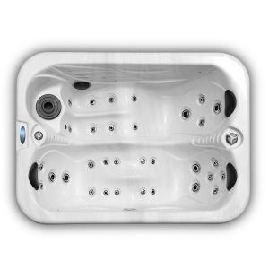 Quality Acrylic 2 People Hot Tubs Whirlpool Massage Garden Spa Tub With Led Lights wholesale