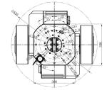Integrated 2000W AGV Steering Wheel Assembly Drive Shock Absorption Differential