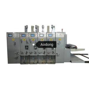 Quality High Speed Carton Flexo Printing Slotting Die-Cutting Machine Lead Feeding wholesale