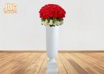 Matte White Floor Vases Homewares Decorative Items Trumpet Fiberglass Table