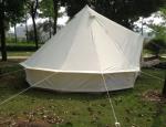 Round Circle Cotton Bell Style Outdoor Canvas Tent For Garden , Prairie , Desert