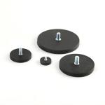 Decoiling Rubber Coated Magnet With External Stud 22mm 43mm 66mm 88mm