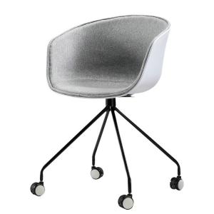 Quality Commercial Plastic Dining Chairs / Rolling Chair / Office Chair With Metal Legs wholesale