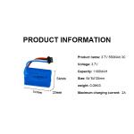 Best Quality Lithium ion battery pack 18500 3.7v 1100mah for Electric Folklifts
