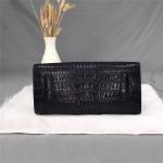 Authentic Crocodile Skin Women Black Totes Purse Genuine Alligator Leather Lady